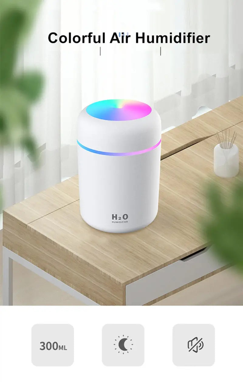 (Copy) Portable 300ml LED Aroma Essential Oil Diffuser