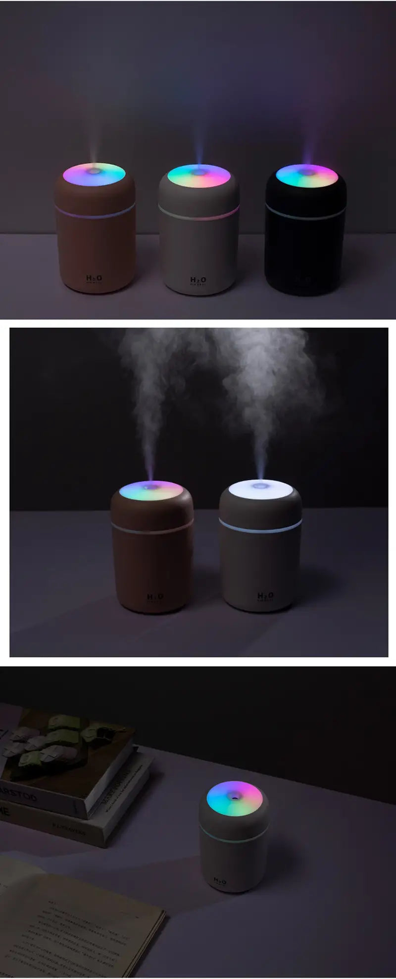 (Copy) Portable 300ml LED Aroma Essential Oil Diffuser